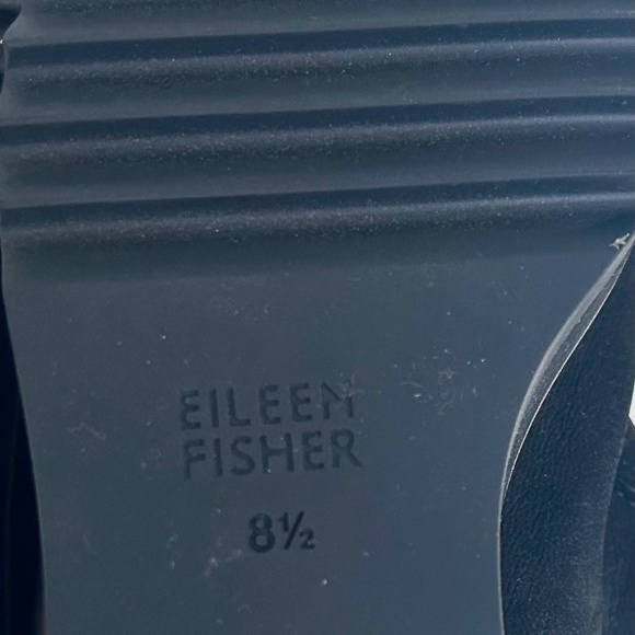 Eileen Fisher Loti Black Nubuck Wedge/Mule Size 8.5 - Picture 7 of 7